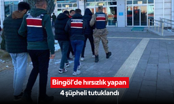 Bingöl’de hırsızlık yapan 4 şüpheli tutuklandı