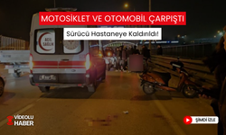 Korkutan Kaza; Motosiklet Sürücüsü Yaralı!