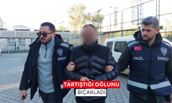 Tartıştığı oğlunu bıçakladı