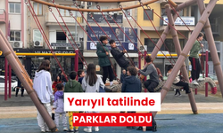 Yarıyıl tatilinde parklar doldu