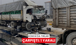 Konya’da tırlar çarpıştı: 1 yaralı