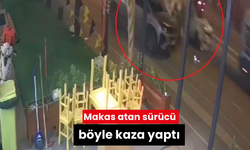 Makas atan sürücü, bakın nasıl kaza yaptı