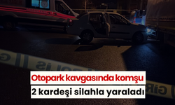 Otopark kavgasında komşu 2 kardeşi silahla yaraladı