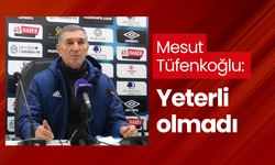 Mesut Tüfenkoğlu: Yeterli olmadı