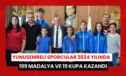 Yunusemreli sporcular 2024 yılında 199 madalya ve 19 kupa kazandı