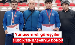 Yunusemreli güreşçiler Bilecik'ten başarıyla döndü