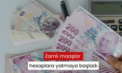 Zamlı maaşlar hesaplara yatmaya başladı