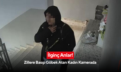 Site sakinlerini şaşırtan kadın!  Zillere basıp göbek atan kadın güvenlik kamerasında