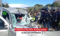 Turgutlu’da akıl almaz kaza: o anlar kamerada