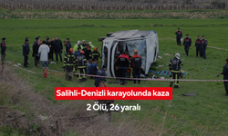 Salihli-Denizli karayolunda kaza! İzmir'den yola çıkan öğrenci midibüsü devrildi | Hayatını kaybeden iki kişinin kimlikleri belli oldu