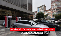 Manisa Büyükşehir, elektrikli araç şarj istasyonunu kurdu