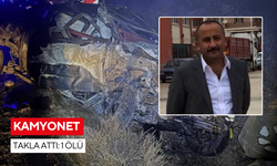 Kamyonet takla attı: 1 ölü