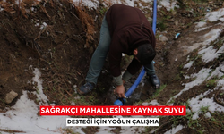 Sağrakçı Mahallesine kaynak suyu desteği için yoğun çalışma