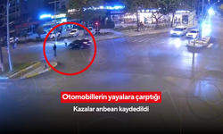 Küçük ihmal, büyük kaza! Otomobillerin yayalara çarptığı kazalar anbean kaydedildi