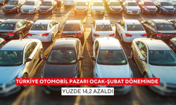 Türkiye otomobil pazarı Ocak-Şubat döneminde yüzde 14,2 azaldı