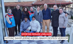 İzmir'de meslek liseliler ihtiyaç sahiplerine kişisel bakım desteği veriyor