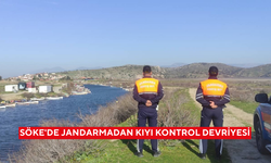 Söke'de jandarmadan kıyı kontrol devriyesi