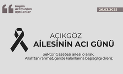 Açıkgöz Ailesinin Acı Günü