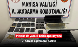 Manisa’da yasaklı bahis operasyonu: 21 adrese eş zamanlı baskın