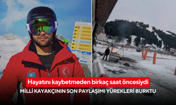 Hayatını kaybetmeden birkaç saat öncesiydi: Milli kayakçının son paylaşımı yürekleri burktu