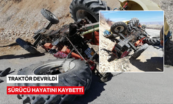 Devrilen traktörün altında kalan sürücü hayatını kaybetti