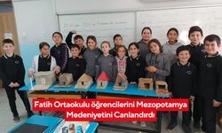 Fatih Ortaokulu öğrencilerini Mezopotamya Medeniyetini Canlandırdı