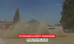 Otoparkta drift, kendisine pahalıya mal oldu