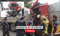 Manisa'da iki tır çarpıştı: 1 yaralı