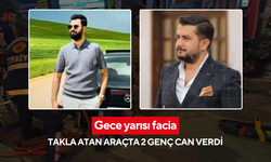 Gece yarısı facia: Takla atan araçta 2 genç can verdi