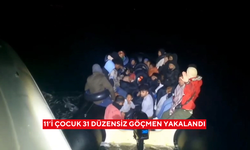11’i çocuk 31 düzensiz göçmen yakalandı