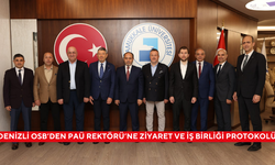 Denizli OSB’den PAÜ Rektörü’ne ziyaret ve iş birliği protokolü