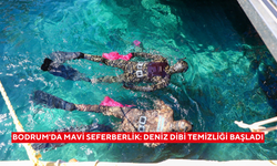 Bodrum'da mavi seferberlik: Deniz dibi temizliği başladı