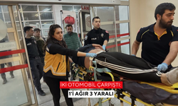 İki otomobil çarpıştı: 1'i ağır 3 yaralı
