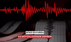 AFAD duyurdu: Ege Denizi'nde 4.0 büyüklüğünde deprem