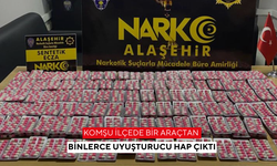Komşu ilçede bir araçtan binlerce uyuşturucu hap çıktı