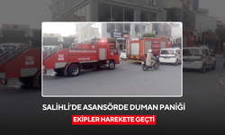 Salihli’de asansörde duman paniği: Ekipler harekete geçti