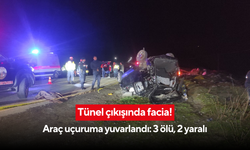 Tünel çıkışında facia! Araç uçuruma yuvarlandı: 3 ölü, 2 yaralı