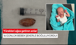 Badem şekeri kabusa döndü: 16 günlük bebek ameliyatla kurtarıldı