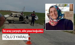 İki araç çarpıştı, aile yasa boğuldu: 1 ölü 3 yaralı