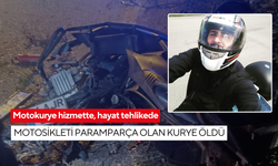 Motokurye hizmette, hayat tehlikede: Motosikleti paramparça olan kurye öldü