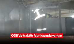 Organize Sanayi'de alev alarmı: Boya kazanı bölümünde yangın