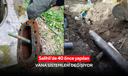 Salihli’de 40 önce yapılan vana sistemleri değişiyor