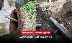Salihli’de 40 yıl önce yapılan vana sistemleri değişiyor