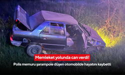 Memleket yolunda can verdi! Polis memuru şarampole düşen otomobilde hayatını kaybetti