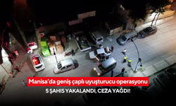 Manisa’da geniş çaplı uyuşturucu operasyonu: 5 şahıs yakalandı, ceza yağdı!