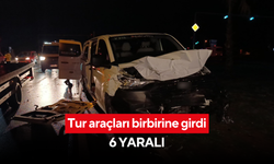 Aynı şirkete ait araçlar kafa kafaya çarptı: 4'ü İngiliz 6 yaralı
