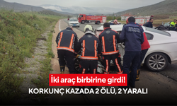 İki araç birbirine girdi! Korkunç kazada 2 ölü, 2 yaralı