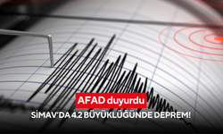 AFAD duyurdu: Simav’da 4.2 büyüklüğünde deprem!