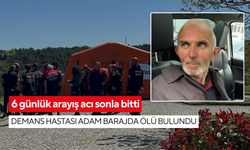 6 günlük arayış acı sonla bitti: Demans hastası adam barajda ölü bulundu