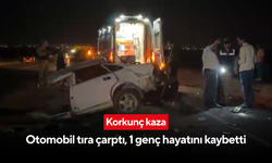 Genç yaşta acı son: Tıra çarpan otomobilde 24 yaşındaki genç hayatını kaybetti